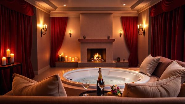 Les meilleures escapades romantiques en love room avec jacuzzi