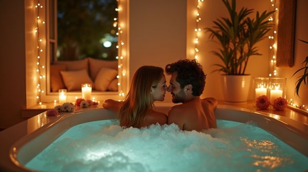 Un weekend romantique dans une love room avec jacuzzi